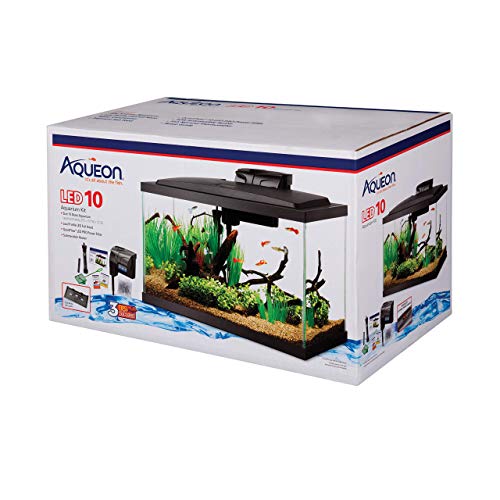 Aqueon Aquarium -aloitussarja LED-valaistuksella 10